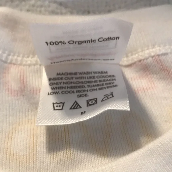 NWOT - Organic Cotton Hanna Andersson Rainbow Loved Jammies - Picture 3 of 3